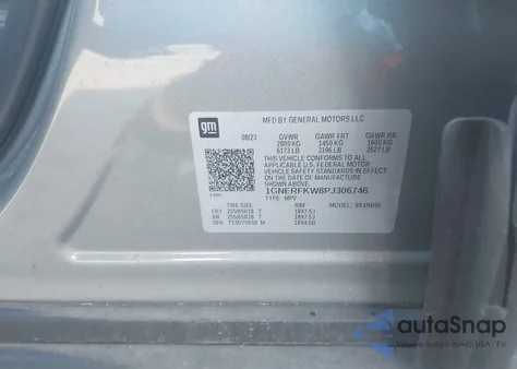 2023 Chevrolet Traverse Fwd Ls z USA, uszkodzony, nr VIN 1GNERFKW8PJ306746